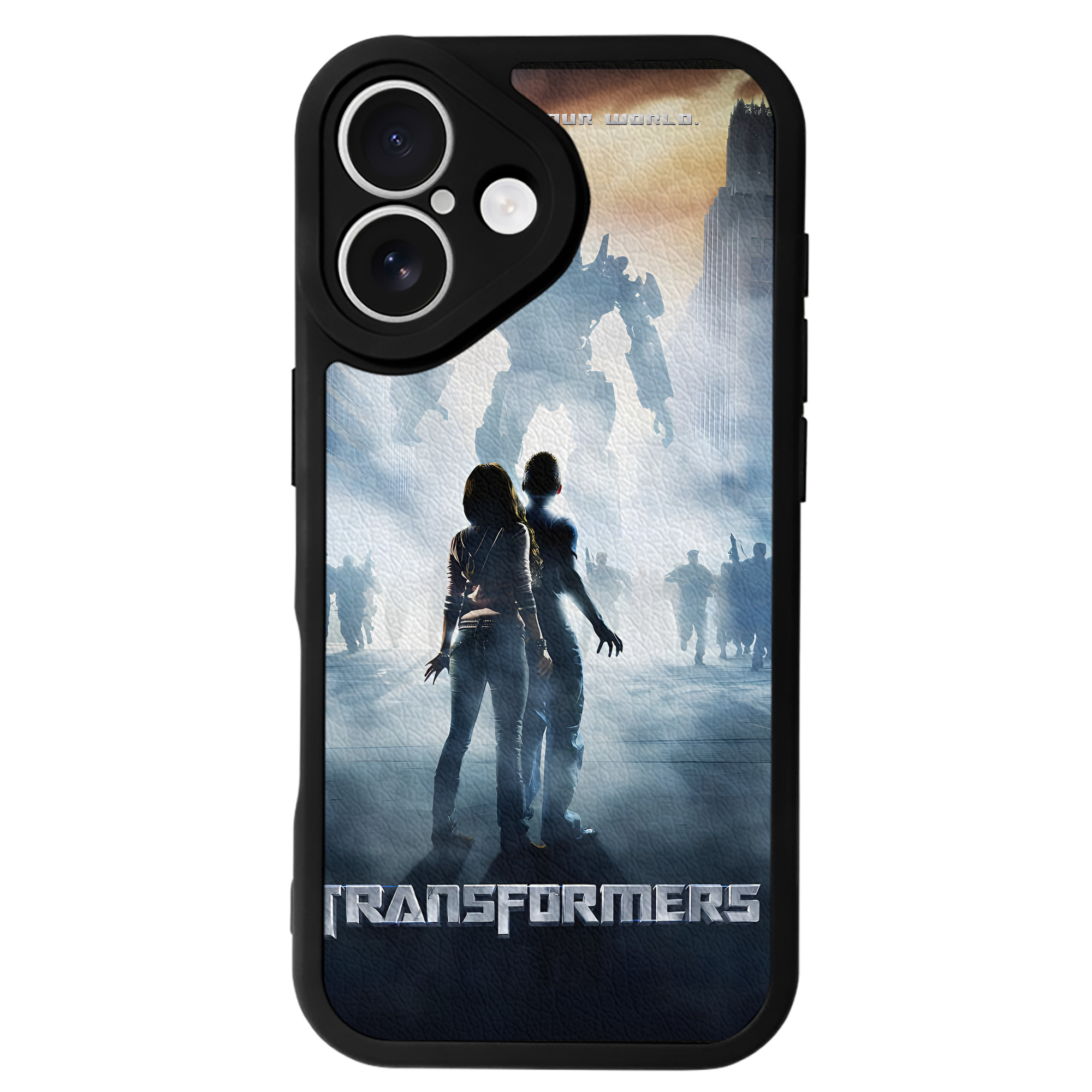 （画像用） Transformers トランスフォーマー 【iPhone 16シリーズ対応】シリコンスマホケース（レザー調） 材質：シリコン